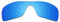 Mryok Verres de rechange pour Oakley Batwolf OO9101-27 mm - Options, Anti-corrosion de l'eau de mer polarisée - Bleu glacier, Taille unique