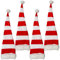 Ciffre 5 Stück im Set Weihnachtsmütze Nikolausmütze Winter Mütze Mützen Nikolaus Rot Weiß Lang