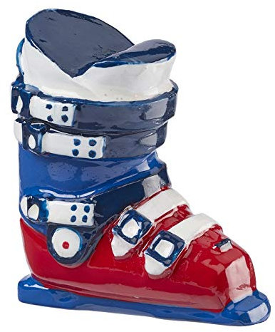 Skischuh rot-blau, ca. 4 cm