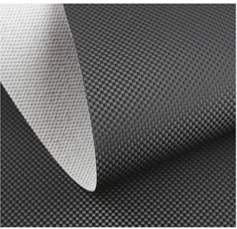 Kunstleder Sitzbank Textil Meterware Polster Carbon Look Automobil - Schwarz UV+