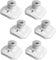 E27 Wandfassung Weiß mit Gewinde für LED, AC 230V, Wand Fassung E27 ohne Kabel, Garage Deckenfassung Plastik, Lampenfassung Wandmontage Deckenmontage für Keller Holzwand, 6er-Set