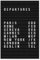 artboxONE Poster 30x20 cm Typografie Reise Departure - Bild Departure abreise Airport