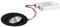 LED Einbaustrahler-Set inkl. Konverter, IP20, rund, 230V, 7W 4000K 770lm 38°, schwenkbar 30°, dimmbar, Schwarz