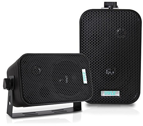 2 Enceintes étanches Compatible avec Pyle PDWR30B étanches Noir 150 Watts rms 300 Watts Max pour Piscine Bateau mer Maison Restaurant Pizzeria hôtel, par Couple