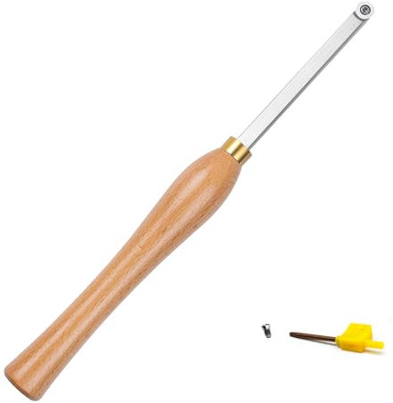 CDBP Drechselwerkzeug mit 12mm Runde Wendeschneidplatte für Holz Tranchiermesser Drehwerkzeug und Holzdrehwerkzeug