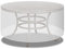 PATIO PLUS Möbelabdeckungen im Freien, runde Terrassentischabdeckung wasserdicht, Winddicht, Anti-UV, runde Gartenmöbelabdeckungen für Terrassentisch und Stühle groß 130x71cm Transparent