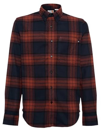 Timberland Herren Ls Heavy Flannel Plaid Regular Black Yd T-Shirt