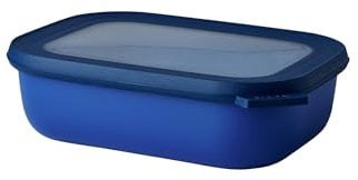Mepal - Bol Multifonction Rectangulaire - Boîte Conservation Alimentaire avec Couvercle - Convient comme Boîte de Hermétique pour le Réfrigérateur, Micro-ondes & Congélateur - 1000 ml - Vivid blue