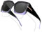 SIPHEW Lunettes de soleil polarisées pour femme, à porter par-dessus des lunettes de soleil pour la conduite, la marche, le sport, protection UV400, A07 - Monture noire violette - Verres gris