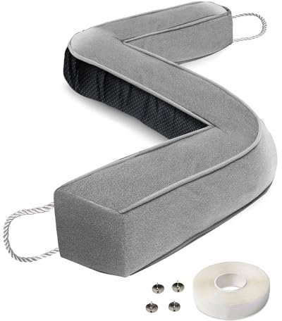 Monkrict Door Draught Excluder, 97CM(38.1'') Heavy Door Draft Stopper, Anti-slip, Removable Fabric Cover, Wear-resistant Draught Stoppers for Bottom of Door, Window Insulation and Weather Stripping