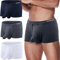ZAIGELUO Boxershorts Herren Elefanten Unterwäsche Modal Underhose mit Eingriff Dual Pouch Underwear Trunk 2XL 3-Pack