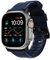 NOMAD Rugged Strap V2 strapazierfähiges Uhrenarmband aus Kunststoff FKM für die Apple Watch 42/44/45/49mm, Atlantic Blue, Connector Black