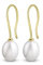 Amberta Allure Damen Ohrhänger mit Perle aus 9K Gold: 6 bin 7 Perle Ohrringe für Frauen