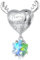 NINGAN 925 Sterling Silber Elch Schneeflocke Charm Geeignet für Damenarmbänder, Halsketten, Weihnachtsgeschenke