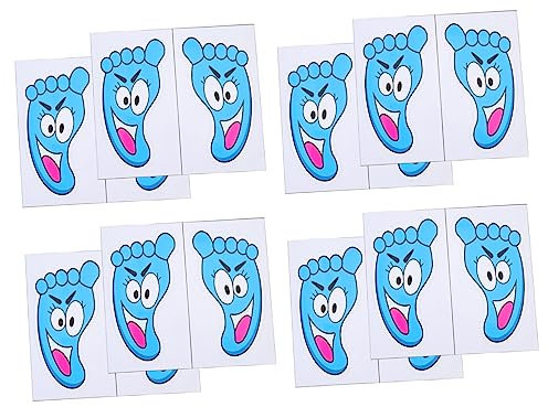 AOKWAWALIY 10 Paar Bodenaufkleber Home Decor Fußabdruck Aufkleber für Boden Kinder Bodenaufkleber Boden Fußabdruck Aufkleber Kinder Boden Fußabdruck Aufkleber Bodendekor Wandbild PVC Cartoon Kind