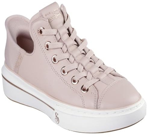 Skechers Damen Snoop Dogg:Snoop One-og Slip-ins aus Leder Sneaker, Blush Leather/Mesh/Rose Gold Trim, 37.5 EU