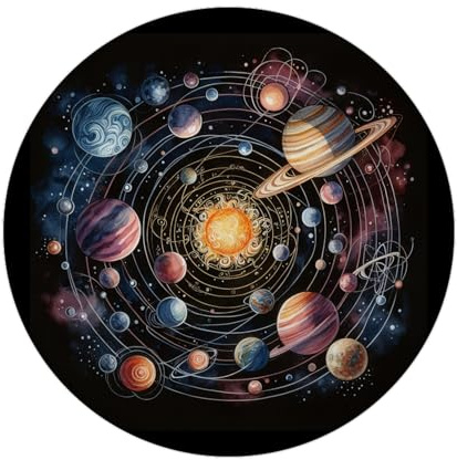 Sonnensystem Magnet mit Flaschenöffner rund Weltraumbegeisterte Erkunden Sonne und Planeten Astronomie und Kosmos hautnah Sterne im Orbit fühlen