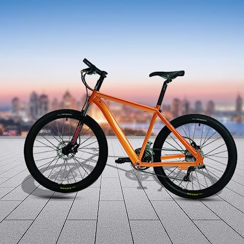 WOLEGM - Fahrradrahmen für Mountainbike, Aluminiumlegierung Fahrradrahmen für 26 Zoll Mountainbike, Rahmen bis 80-120kg, MTB-Fahrradrahmen (Orange)