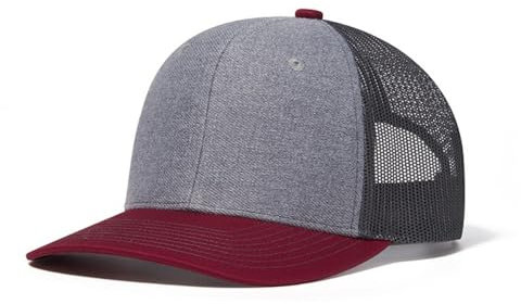 Truckercap Herren,Trucker Cap mit Mesh Netz,Meshcap größenverstellbar Baseball Cap,Sommer atmungsaktive Sun Cap,mit verstellbarem Schnallenverschluss für Sport und Reisen,Grau B+Anthrazit+Hellbraun A