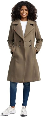 Navahoo Damen Mantel Trenchcoat Winterjacke Wintermantel B661