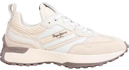 Pepe Jeans Zapatillas de Piel Lucky Blanco Roto