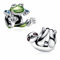 MSPOVOF Frosch-Faultier-Charm 925 Sterling Silber 5A Zirkonia Anhänger für Armband Halsketten Schmuck Geschenk für Damen Frauen