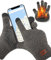Bobelle Handschuhe Herren, Winterhandschuhe Damen Thermo Warme Fleece, Rutschfeste Strickhandschuhe Touchscreen für Outdoor Sport(DunkelGrau)