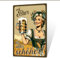 Putuo Decor 1 Stück Vintage Metall Bar Blechschild, Zinn Zeichen Wand Kunst Dekor für Home Bar Pub Club Garage Mann Höhle Dekor 7,8 x 11,8 Zoll (Bier)