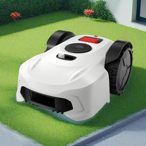 Naturalpowev Robot Tondeuse, Programmation/contrôle par Application, Tondeuse à Gazon robotisée RTK+Vision, évitement d'obstacles, Planification de Parcours, tond jusqu'à 1000 m²