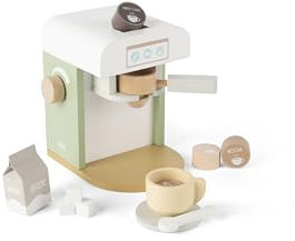 Dantoy - Espressomaschinen-Set aus Holz - Rollenspiel - Holzspielzeug - mit Zubehör - 3+ Jahre