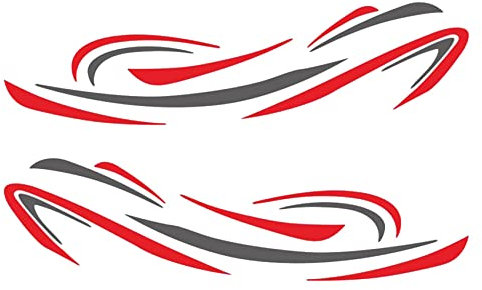 Boerunid Wohnmobil Wohnmobil Universal Body Sticker DIY Streifen Bild Aufkleber Aufkleber Dekoration für Wohnwagen AnhäNger