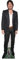 Star Cutouts CS1152 Ian Somerhalder schwarzer Anzug, Höhe 178 cm, lebensgroßer Pappaufsteller mit Mini