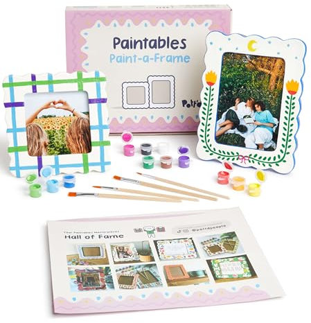 Pott’d Paint-a-Frame Kit di Pittura per Ceramica - Set DIY di Cornici Foto Personalizzate - Include Cornici, Vernici e Guida Passo-Passo