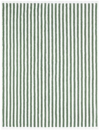 furn. Yard Hebden Striped Cotton Bath Mat – Soft Absorbent Natural 100% Cotton Bathroom Accessory (Forest – 50x70cm)