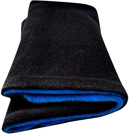 Wollhuhn Warmer Jungen/Mädchen UNSER WÄRMSTER Winter Loop/Schlauchschal/Schlupfschal Zwei Lagen Fleece Zum Wenden (Schwarz/Royalblau)