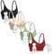 GXXGE Nursing Bra Support Pumping Bra Hands Free All in One Maternity Bra Comfortable Breast No Pad Pumps Bra, Black/Nude/Green/Deep Red, XL