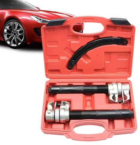 Compresor de Muelles para Coche | Juego De Herramientas Compresor De Amortiguadores - Herramientas Con Bloqueo De Seguridad Para Suspensión De Automóvil Moto Y Remolque