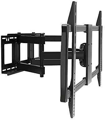 Full Motion TV Wall Mount Bracket with Articulating Arm Extension Tilt Swivel Heavy Duty Steel