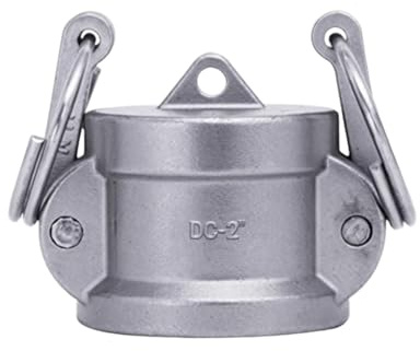 BORDSTRACT Cam-Lock-Verschraubung, 2 1/2 Zoll DC-Schlauchverschraubung mit Staubschutzkappe und Nocken- und Nut, 1 Packung mit branchenüblichen Cam-Lock-Verschraubungen