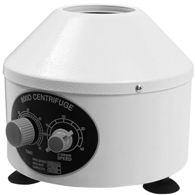 4000 rpm centrifuga da laboratorio con timer, centrifuga elettrica da laboratorio con rotore da 6 x 20 ml, centrifuga da tavolo per plasma, siero, vaccino (220 V, 1790 g, timer da 0 a 60 minuti)