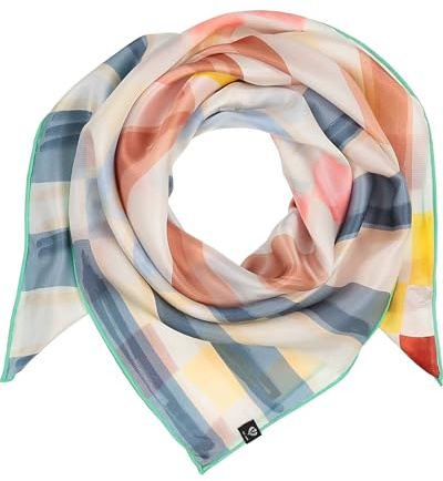 FRAAS Damen Seidentuch aus Seidenkrepp | 88 x 88 cm | 100% Seide | maritimes Muster