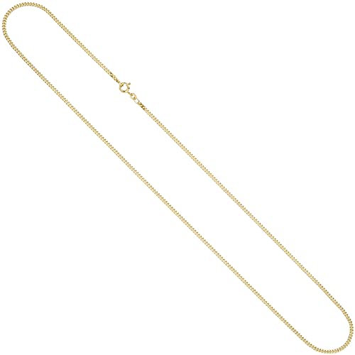 Jobo Damen Panzerkette 333 Gelbgold 2,1 mm 70 cm Gold Kette Halskette Goldkette Federring