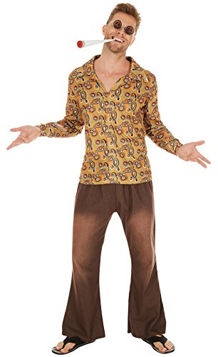 dressforfun Herren Kostüm, Faschingskostüm Hippie Herren, Hippie Kostüm Männer, Flower Power, 60er und 70er Jahre