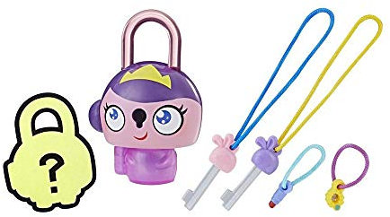 Hasbro - Lock Stars Candado Individual Serie 1, Rosa/Morado, E3103