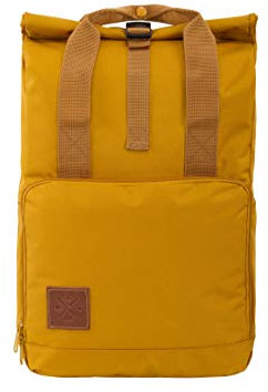 Manufaktur13 M13 RollTop DayPack - wasserdichter Roll Top Rucksack (15L), Kurierrucksack mit Innenfach, wasserabweisendes Material, verstellbare Gurte (Mustard)