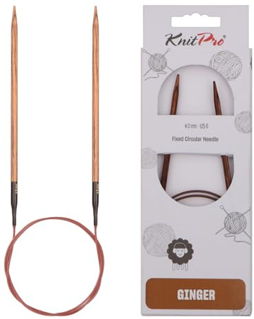 KnitPro Ginger Fixed Circular Needles 40 (100cm) | 4.00mm