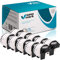 specmark 10 Rollen Endlosetiketten kompatibel mit Brother DK-22225 38mm x 30,48m Etiketten für allen QL-Etikettendruckern QL-570 QL-700 QL-800