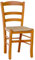 ok affarefatto zimbardi costanza Stuhl aus Massivholz in der Farbe Kirsche mit Sitz aus Stroh für Restaurant, Haus, Modell Paesana robust mit Dicke der Beine von 36 x 40 mm, bereits montiert