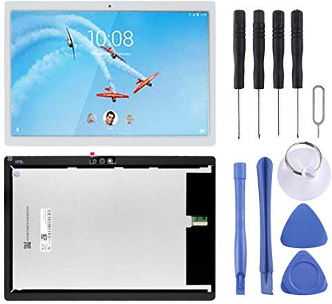 Mobile phone repair spare parts LCD Screen and Digitizer Full Assembly for Lenovo Tab M10 / Tab 5 Plus TB-X605L TB-X605F TB-X605M TB-X605(Black) (Color : White)