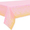 2 Stück Pink und Gold Party Tischdecke für Rechteck Tisch, Gold Dot Confetti Geburtstag Tischdecke, für Single Party, Mädchen Geburtstag, Baby Shower, Verlobung, Hochzeit, 137 cm x 274 cm